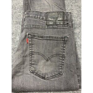Levi’s 514 Straight Fit Men's Jeans 36x30 Blank Tab Grey Wash Zip Fly